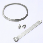 Load image into Gallery viewer, Hand-Knitted Silver Set SE01T
