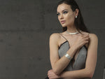 Load image into Gallery viewer, Hand-Knitted Silver Set SE01T