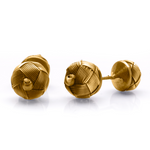 Load image into Gallery viewer, Hand Knitted Gold Cufflinks C01