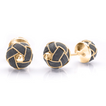 Load image into Gallery viewer, Hand Knitted Gold Cufflinks C01