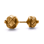 Load image into Gallery viewer, Hand Knitted Gold Cufflinks C01
