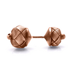 Load image into Gallery viewer, Hand Knitted Gold Cufflinks C01